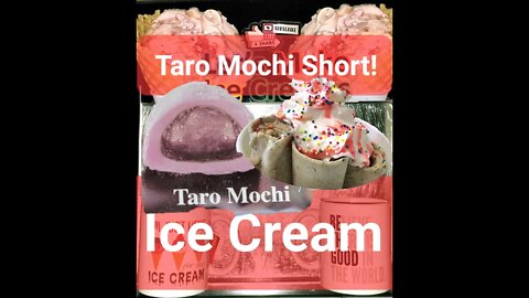 Taro Mochi Glutinous Rice Cake Ice Cream Short!