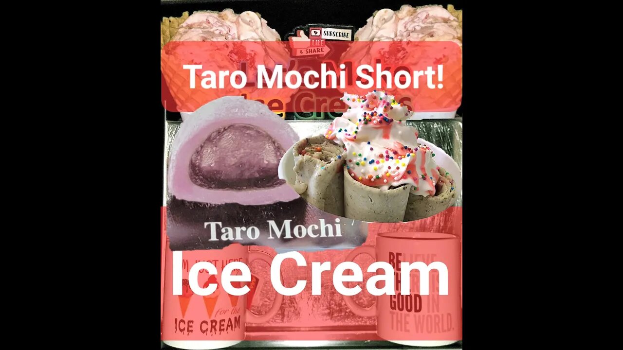 Taro Mochi Glutinous Rice Cake Ice Cream Short!