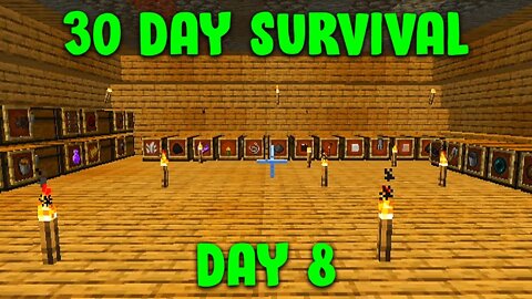 I Turned The 2nd Floor Of My House Into My Storage Room | Minecraft - 30 Day Survival Day #8