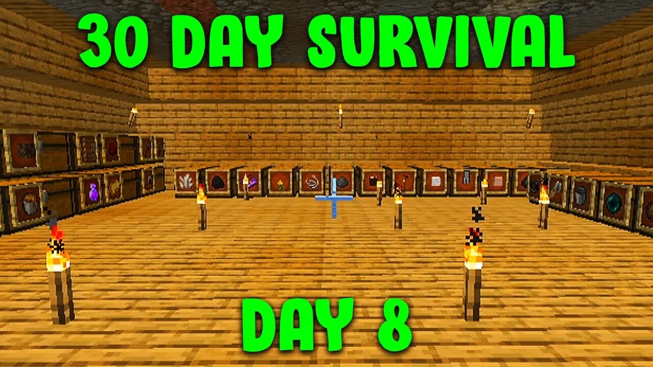 I Turned The 2nd Floor Of My House Into My Storage Room | Minecraft - 30 Day Survival Day #8