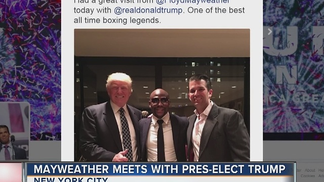 Floyd Mayweather meets with Donald Trump