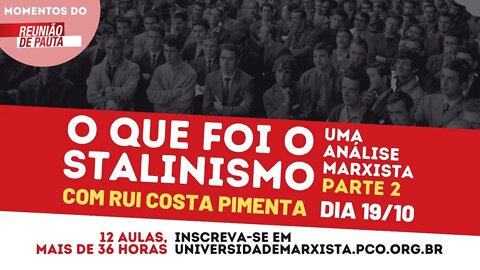 Inscrições para a Universidade Marxista | Momentos do Reunião de Pauta