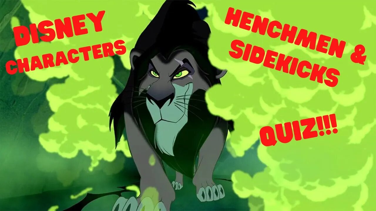 Disney Sidekicks & Henchman Questions Disney Trivia Disney Villains Movie Quiz Challenge