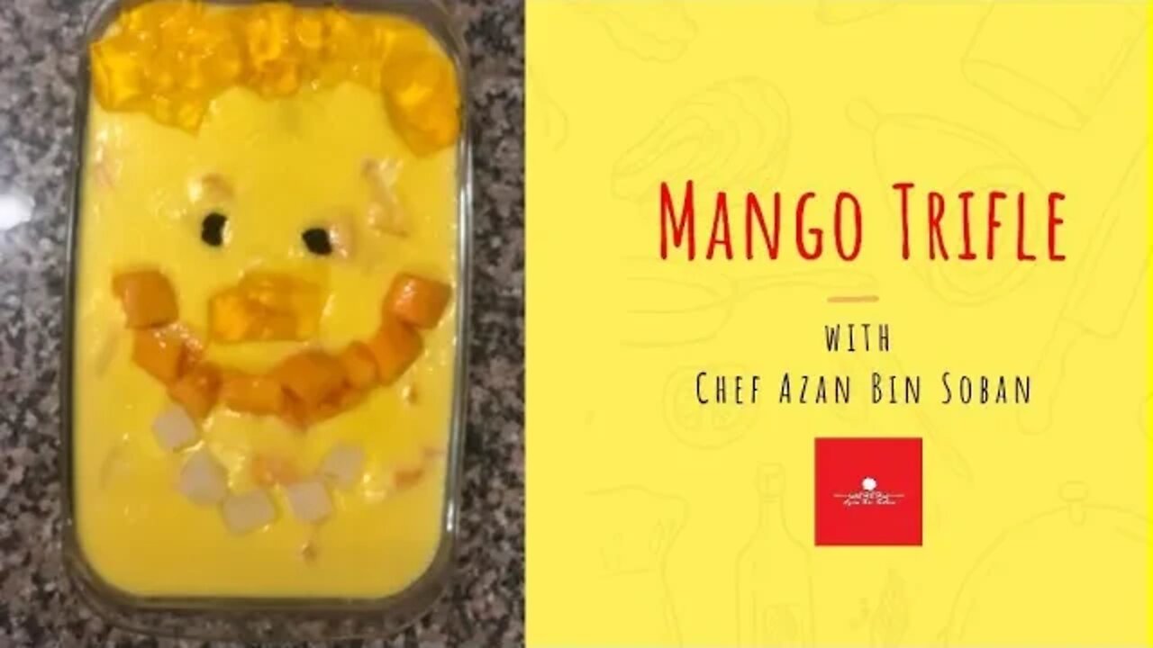 How to make Mango trifle/ mango trifle with jelly/ mango trifle with chef Azan bin Soban