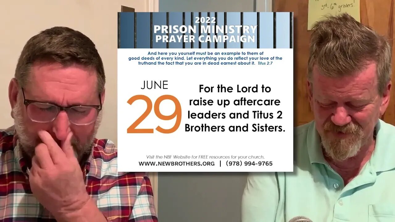 Prison Ministry Prayer Campaign 2022 - Day 29