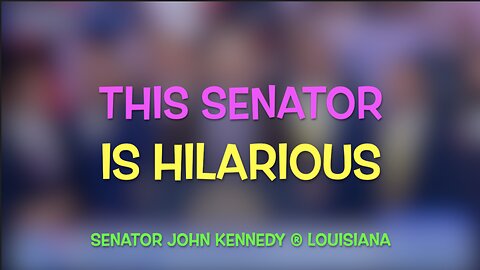 🤣THIS SENATOR IS HILARIOUS🤣