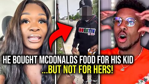 Bonequisha FURIOUS After Father Bought McDonald's for his Kid but not Hers! [Low Tier God Reupload]