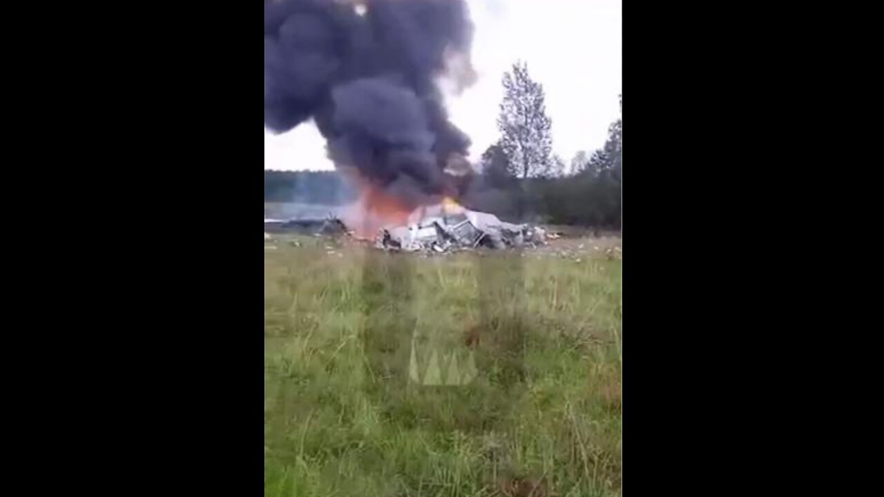 WAGNER CHIEF’S JET FALLING FROM THE SKY 🥺