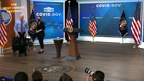 Biden: "I'm not sure why I'm doing it on stage."