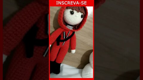 La casa de papel receita amigurumi grátis passo a passo #shorts