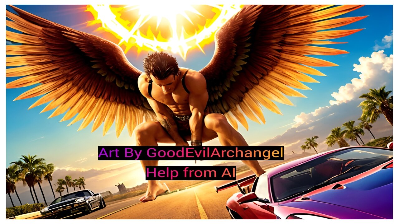 I, GoodEvilArchangel Summoning an Angel in GTA | My AI Artwork