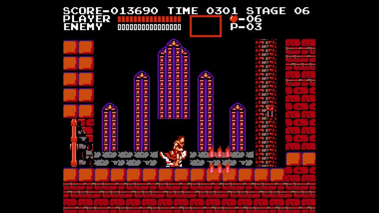 Castlevania NES Stage 2 Perfect Speed Run