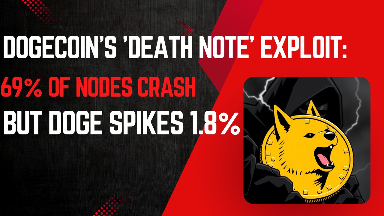 Dogecoin's 'Death Note' Exploit: 69% of Nodes Crash, But DOGE Spikes 1.8%