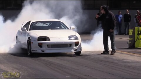 Grannas Racing Toyota Supra Drag Race [Import Face-off]