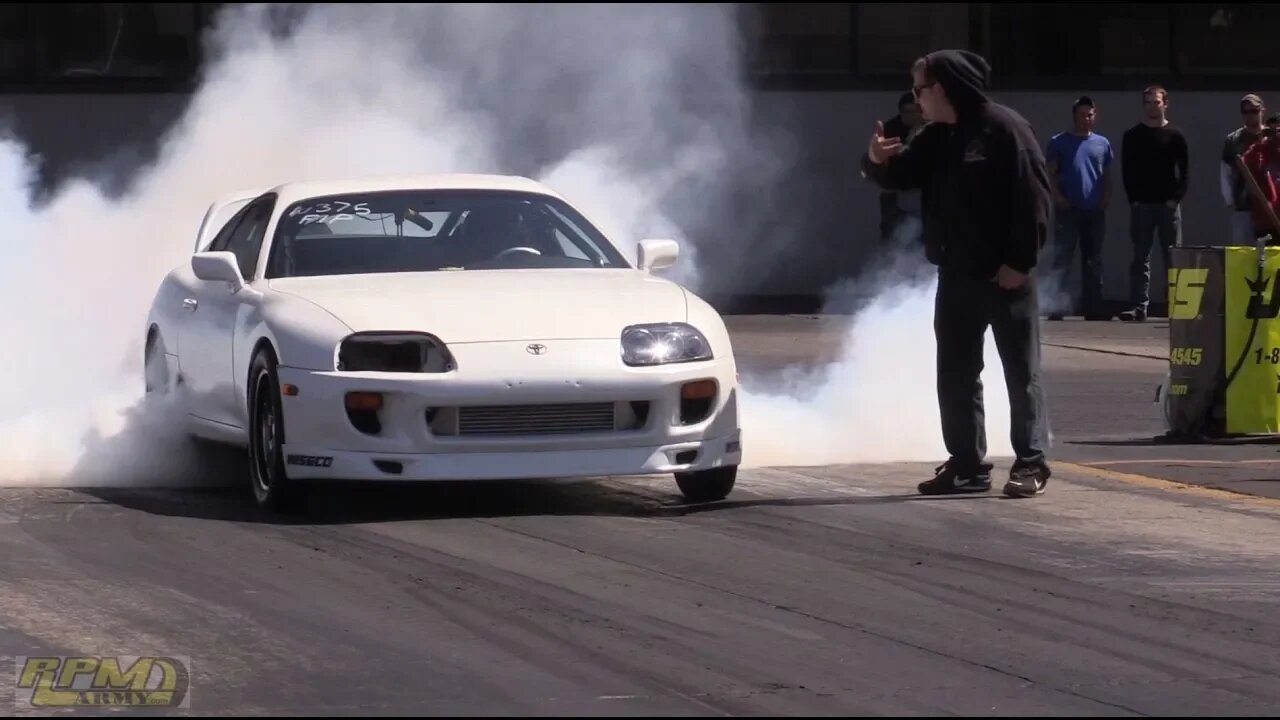 Grannas Racing Toyota Supra Drag Race [Import Face-off]