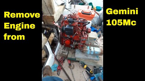 remove westerbeke diesel from Gemini 105Mc catamaran