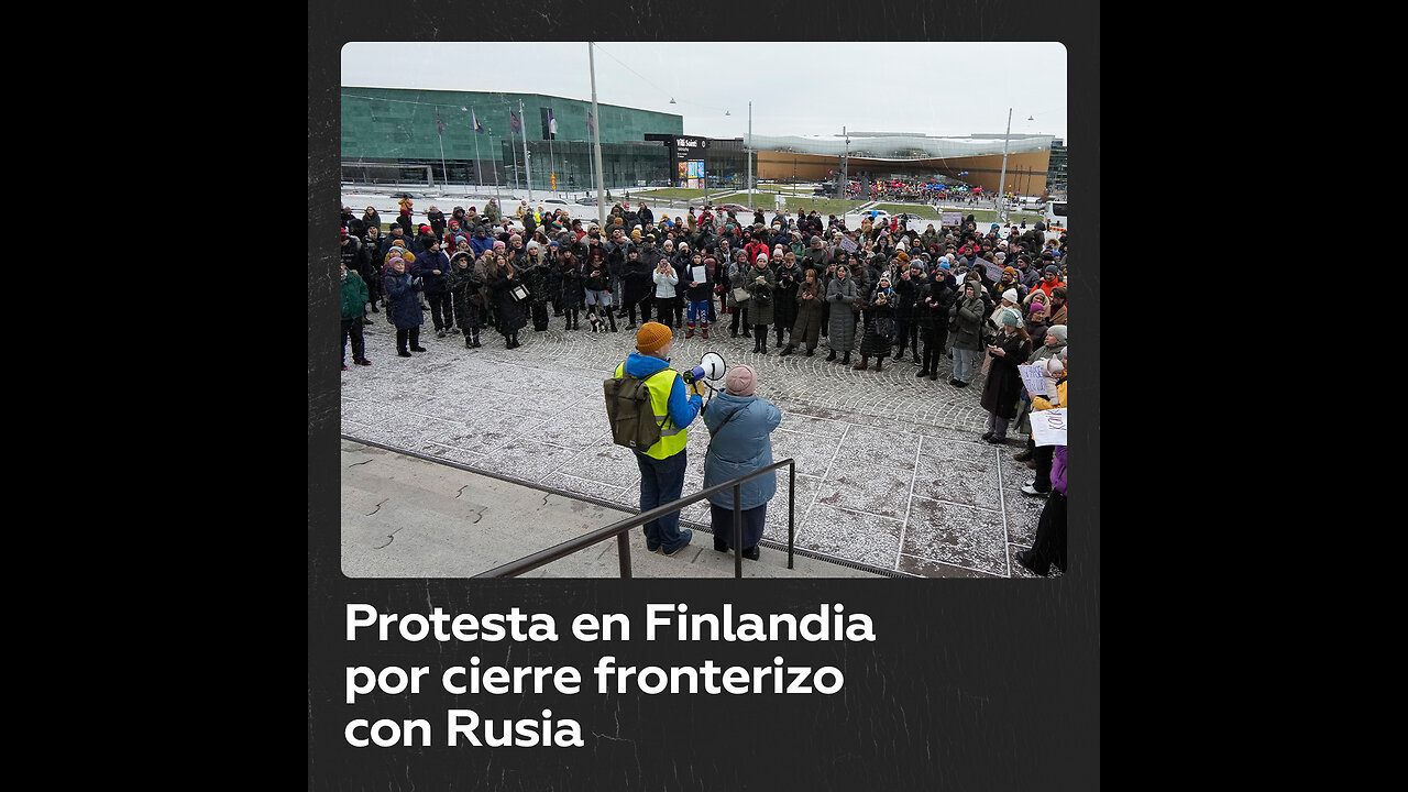 Protesta en Helsinki por cierre de cruces fronterizos con Rusia