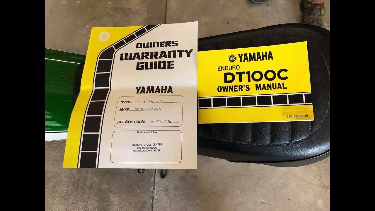 Time capsule! 1976 Yamaha DT100C with 3 original miles!