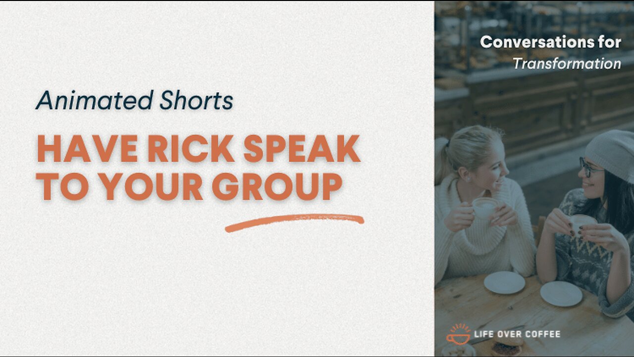 Have Rick Speak To Your Group