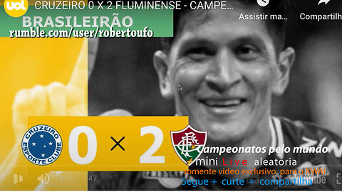 campeonato Brasileiro 2023 CRUZEIRO x FLUMINENSE - rodada 5