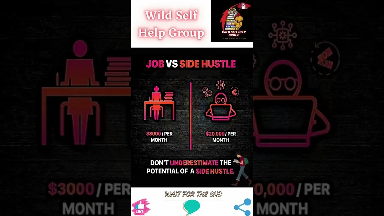 🔥Job vs side hustle🔥#shorts🔥#wildselfhelpgroup🔥12 August 2022🔥