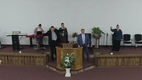 revival service with derek james