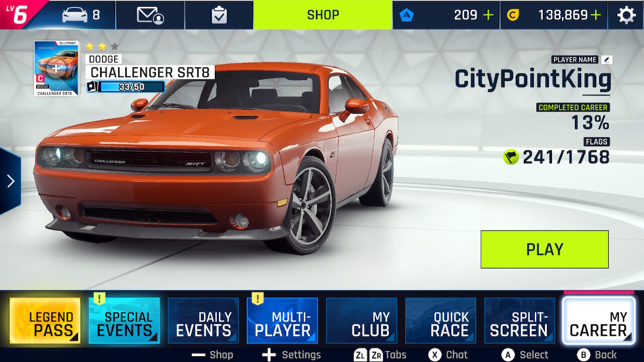 Asphalt 9 Legends - Dodge Challenger SRT8 - Beat 30's Daily Challenge