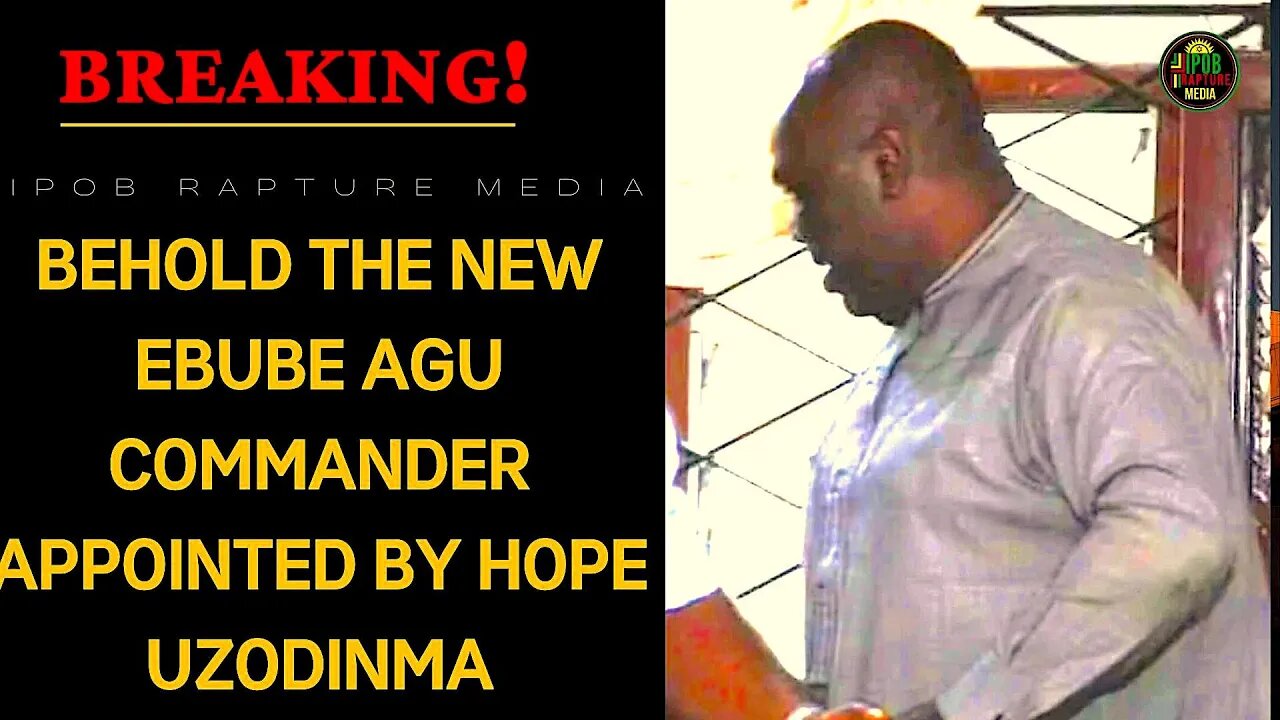 BREAKING! Behold The New EBUBE AGI Commander Appointed By Hope Uzodinma.