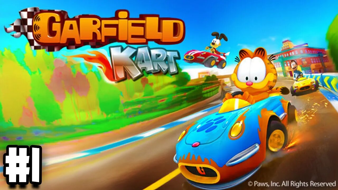 Garfield Kart Gameplay Walkthrough Part 1