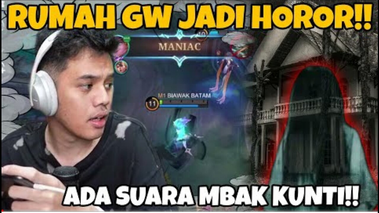Rumah Gw HORROR!! Lagi Asik2 Main Ada Suara Mba KUNTI!! - Mobile Legends