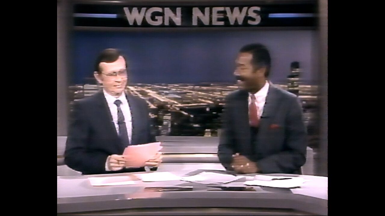 1987 - Larry Emery & Robert Jordan WGN News Clip