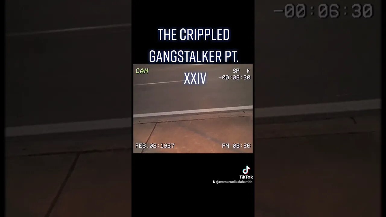 Gang-stalking in Action : The TikTok Edition : The Crippled Gangstalker Pt. XXV (XXIV is a typo).