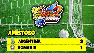 Virtua Striker 2 2000 - Dreamcast / Amistoso Argentina x Romênia