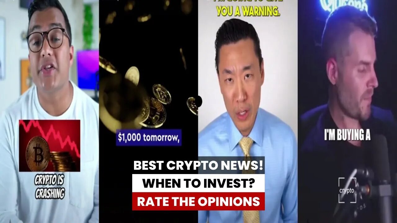 Rate the Opinions - Crypto News - When to Invest in Crypto? 💰₿💸