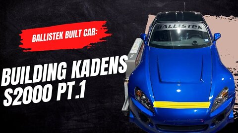 BALLISTEK BUILT CAR: Building Kadens 2006 supercharged Honda S2000 pt.1