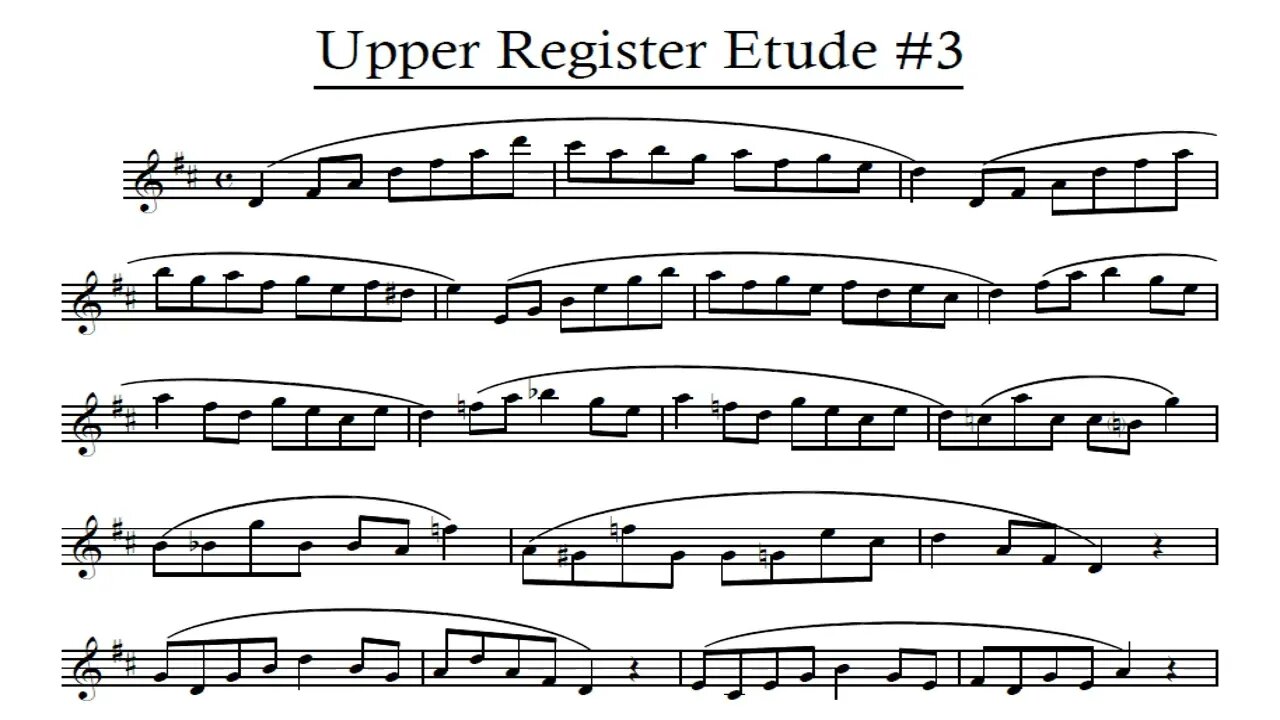 🎺🎺🎺 Etudes para Notas Agudas 03