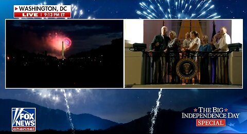 Biden Crime Family Watch DC Fireworks From The White House