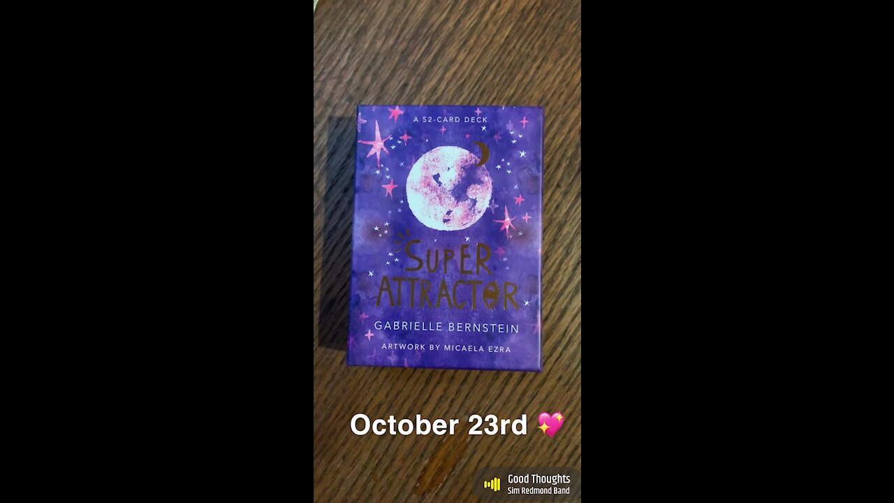 October 23rd oracle card: good thoughts