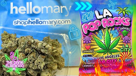 Trying LA Pop Rocks THCa from ShopHelloMary! The Dank Flamingo Cannabis Review!!