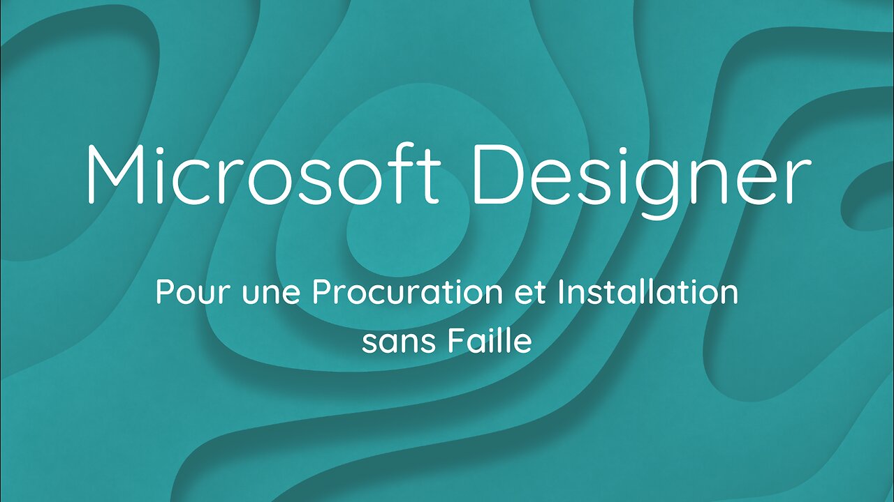 Simplicité et Efficacité : Microsoft Designer pour une Procuration et Installation sans Faille