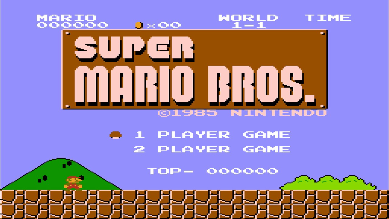 Super Mario Bros. (1985) Full Game Walkthrough (Normal and Hard mode) [NES]