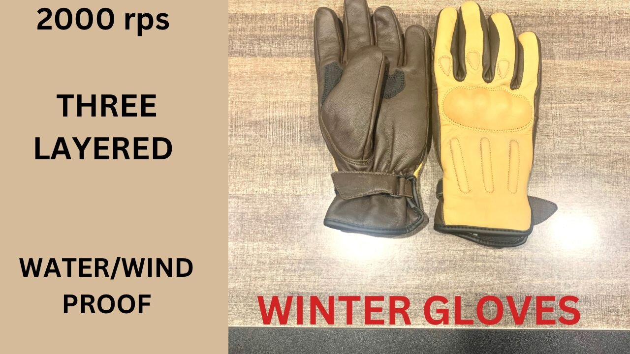 BEST WINTER GLOVES FOR BIKE RIDING.#leathergloves #viral #viralvideo #foryou