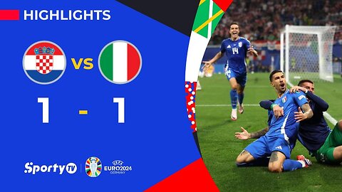 UEFA EURO 2024 - Croatia vs Italy 1-1 Extended Highlights