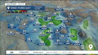 Lots of clouds, but little chance of rain