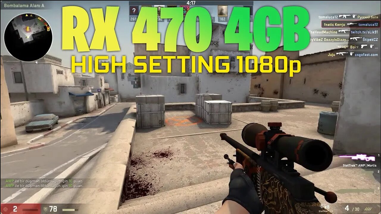 Counter Strike Global Offensive (CS GO) RX 470 4GB - i5 4590 - 1080p online game jaziii