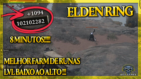 ELDEN RING - MELHOR LOCAL DE FARM DE RUNAS DO LEVEL BAIXO AO ALTO MUITO RÁPIDO