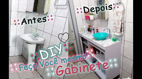 Como fiz o meu Gabinete de Banheiro DIY