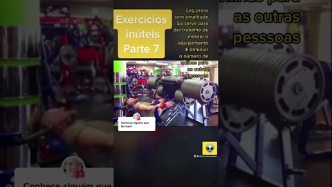 Exercícios inúteis parte 7. Legpress sem amplitude. #shorts #hipertrofia #legpress #pernas #academia