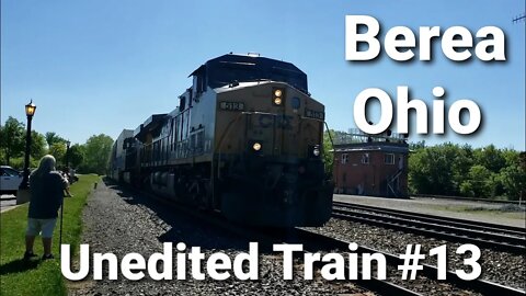 Berea Ohio flying CSX intermodal train 13 of 14