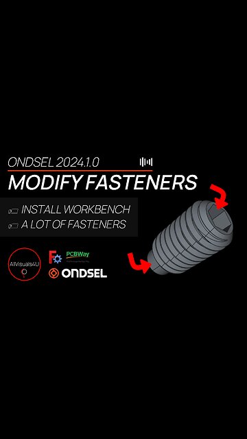 🔩 How To Model A Collet Alignment Screw - Ondsel Fasteners Workbench - FreeCAD Addons | #Shorts